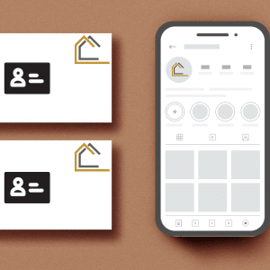 3 Business Card representations | 2 paper, 1 Digital all with the same logo.