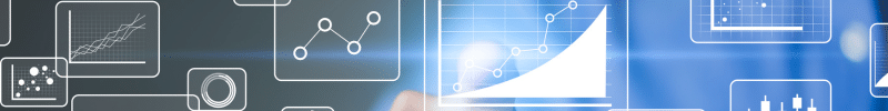 Banner depicting various types of measurements and graphs.