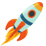 A rocket signifying success