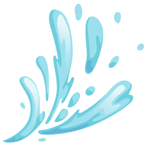 A splash of water.