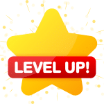 A level up yellow star