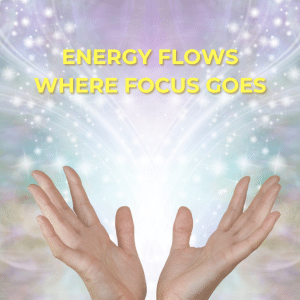 Enegergy Flows where focus goes - Tony Robbins Quote