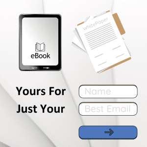 A graphic of an ebook and a whitepaper for the cost of your name and best email adress.