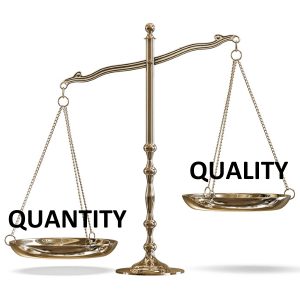 The state of online leads from property portals.
Represented by Golden Scales with Quantity Outweighing Quality.