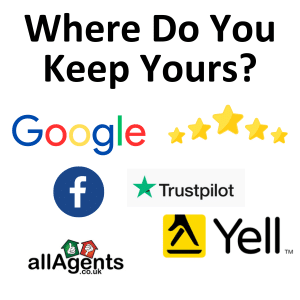 Where do you keep yours?
A list of the review sites logos.