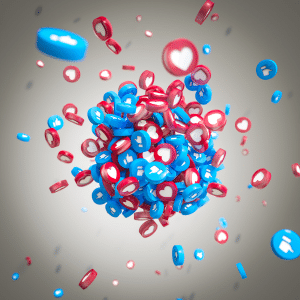 Visibility - represented by an explosion of likes and hearts.