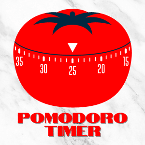 A kitchen timer in the shape of a tomato - a pomodoro timer.