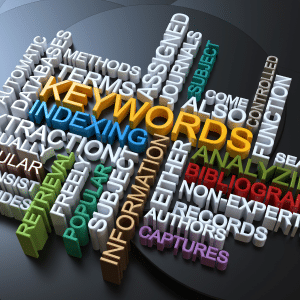A wordcloud about Keywords.