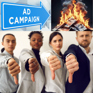 Ad campaigns to the wrong people is no different to burning piles of cash.